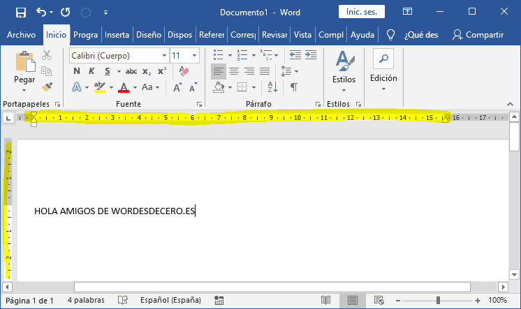 Cómo Cambiar Unidades De Medida En Ms Word Word Fácil 1548