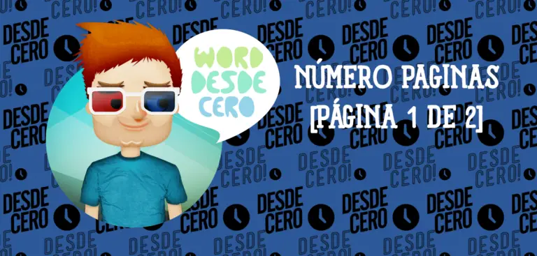 Incluir número total de páginas en Word