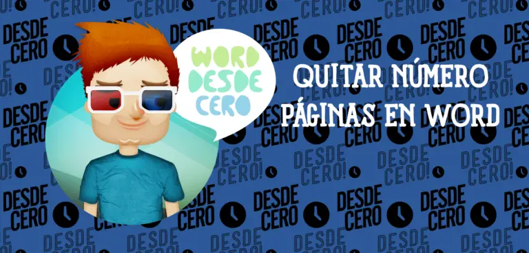 Quitar números de página en Microsoft Word