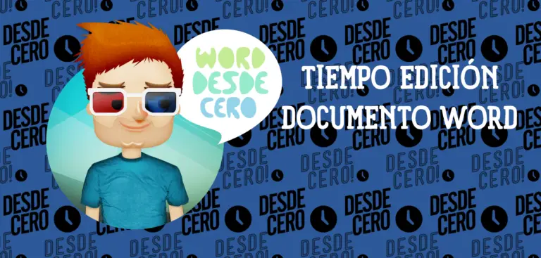 Tiempo de edición empleado en documentos Word