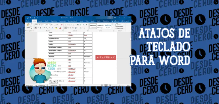 Atajos de Teclado de Productividad para Microsoft Word