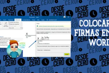 Hacer y Colocar una Firma Digital en Word