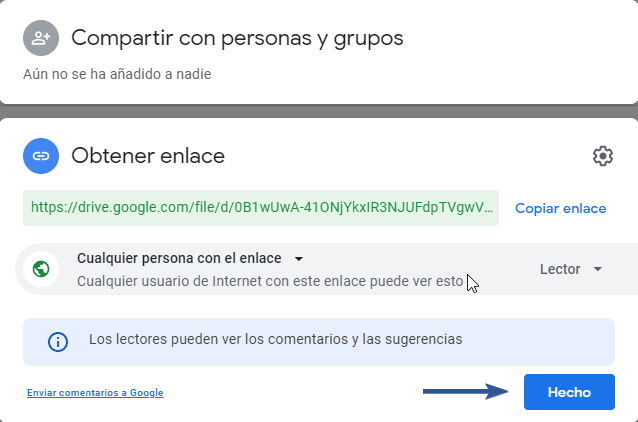 Copiar enlace de documento Word