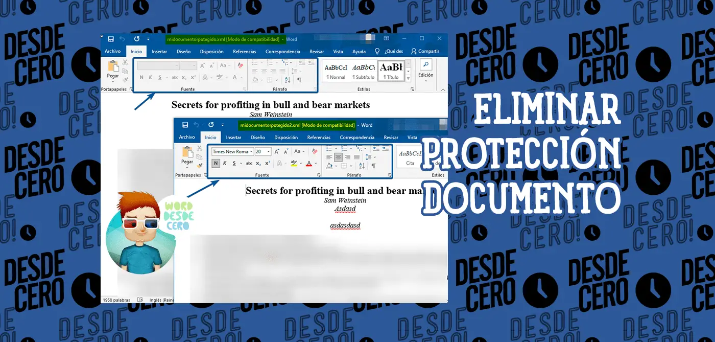 Desbloquear Documento Word Protegido por Contraseña