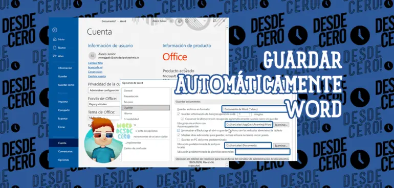 Guardar documentos Automáticamente en Word
