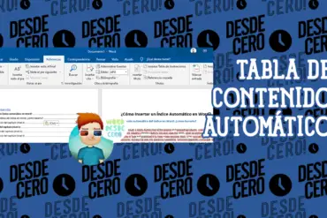 Insertar Tabla Automática en Microsoft Word