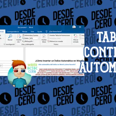 Insertar Tabla Automática en Microsoft Word