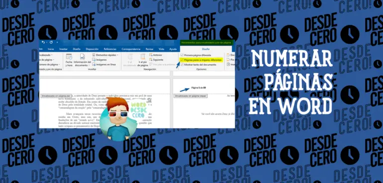 Cómo Numerar las Páginas en Word