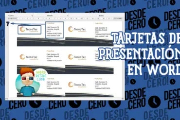 Crear Tarjetas de Presentación en Microsoft Word