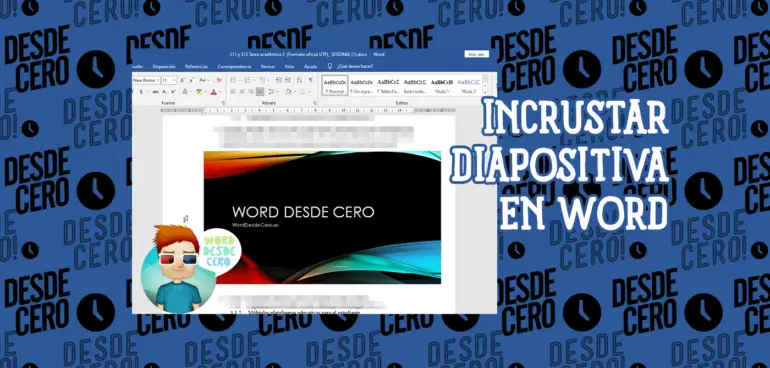 Insertar Diapositiva de PowerPoint en Documento de Word