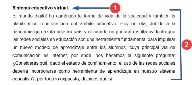 Luego de conocer la cabecera y el cuerpo de tu documento sigue los siguientes pasos.