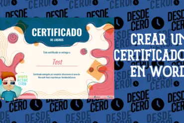 Crear una Plantilla de Certificado en Microsoft Word