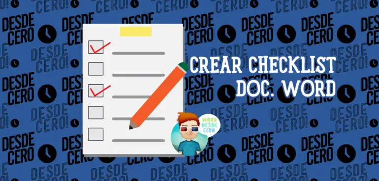 Crear una Lista de Verificación o Checklist en Word