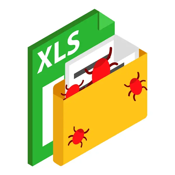 Ilustración de infección de ataque por archivo XLS