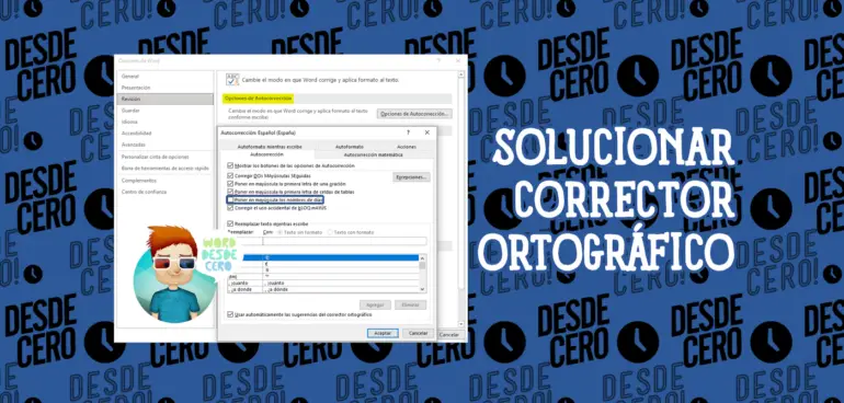 Solucionar Corrector Ortográfico en Word