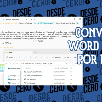 Convertir Word a PDF por Lotes con PowerShell