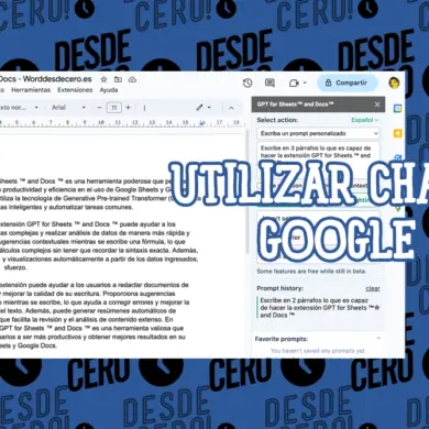 Cómo Utilizar ChatGPT en Google Docs