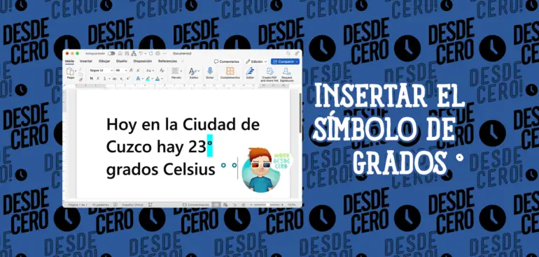 Cómo Insertar el Símbolo de Grados en Microsoft Word