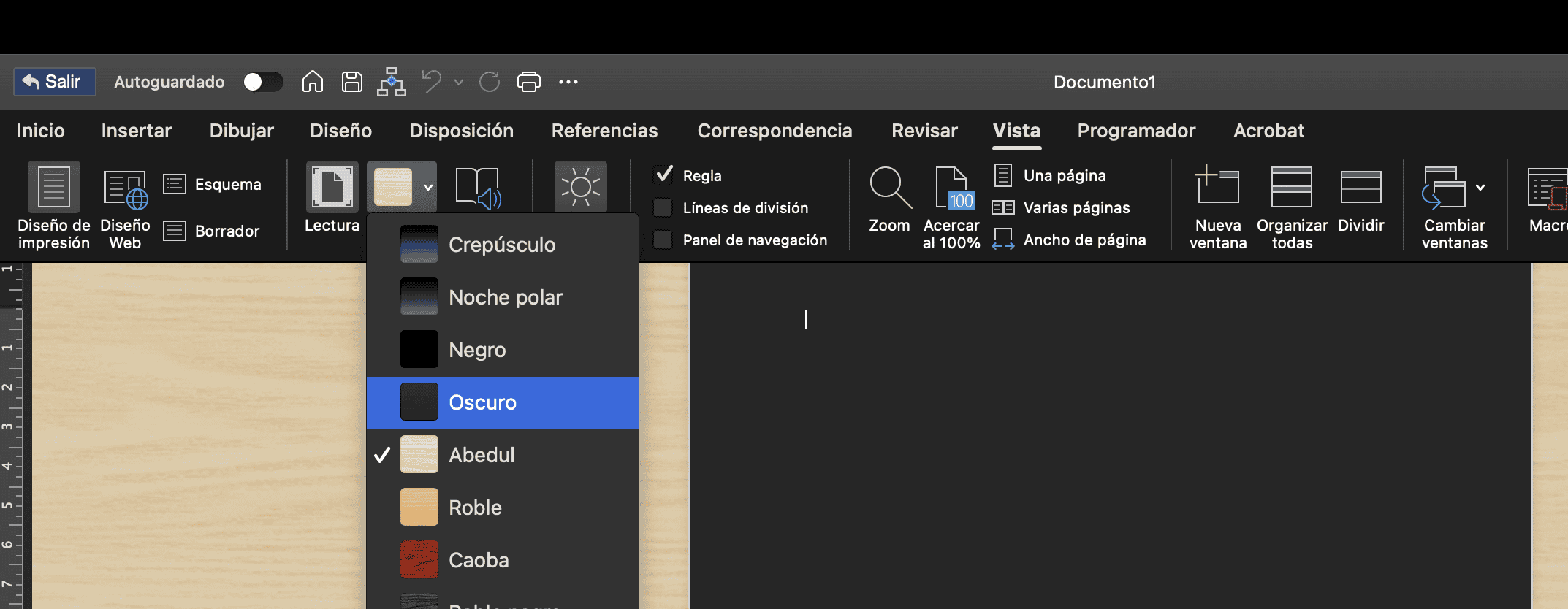 Cómo cambiar el fondo de los lados de una página en Microsoft Word