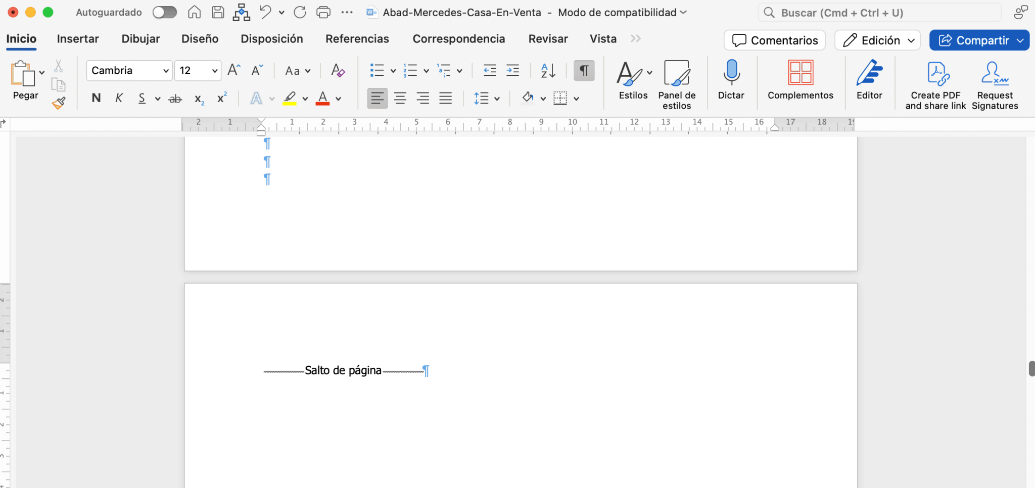 Eliminar Pagina En Blanco Word Mac worddesdecero.es