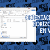 Guía para poner una página en horizontal en Word. Aprende a cambiar la orientación de página a horizontal paso a paso.