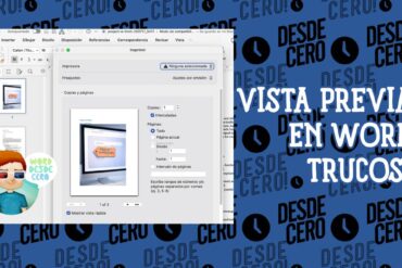 Guía visual sobre cómo acceder a la vista previa en Word, con trucos y consejos para optimizar la impresión.